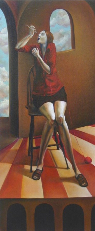 original oil painting by Danforth