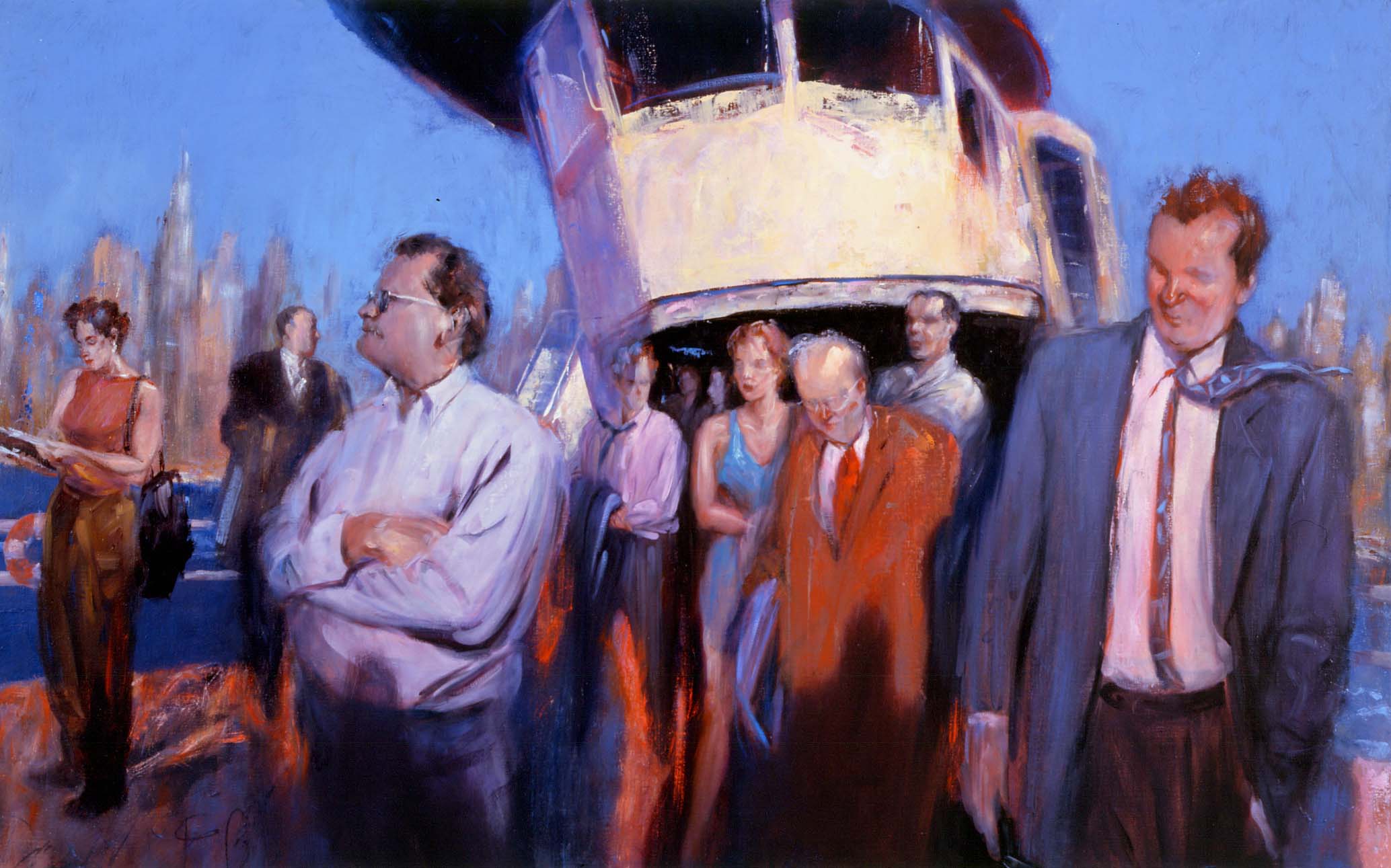 Original post-911 oil painting by David FeBland