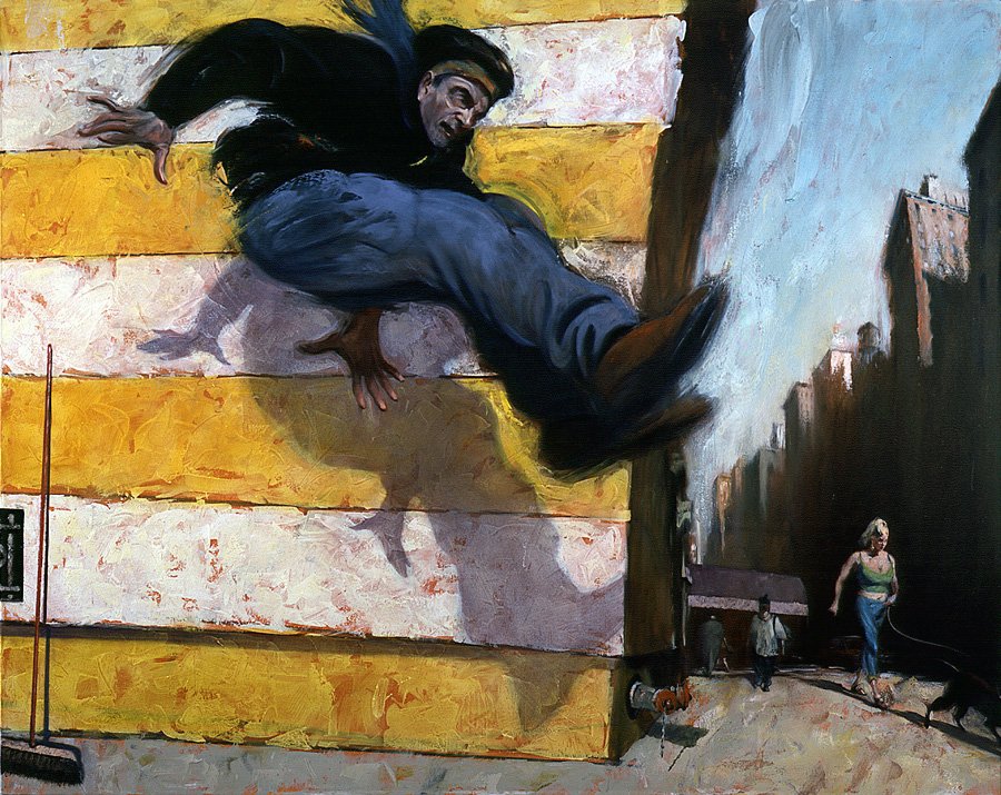 Original oil painting by David FeBland