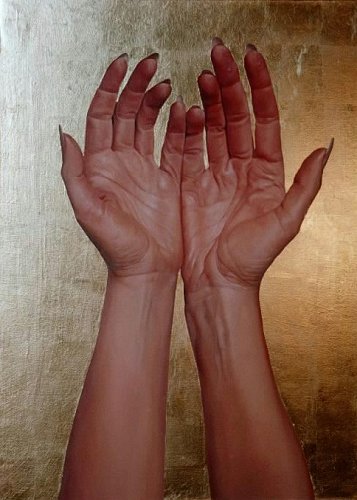 Oil and goldleaf by McGinnis