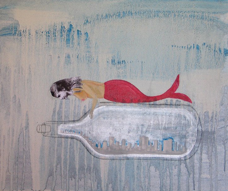 mermaid painting by Sandra Ramos