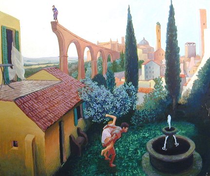 Abduction is an oil on wood