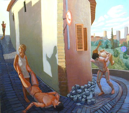 Switch is an oil on wood