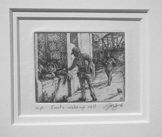 original intaglio etching by Grant Silverstein